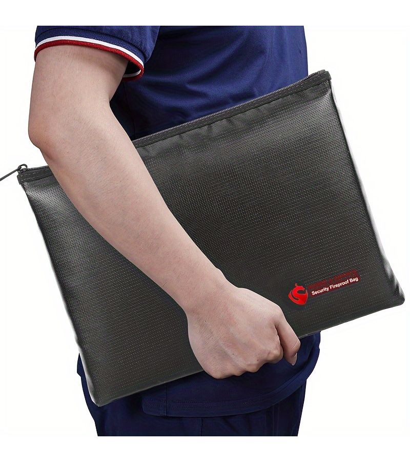 Large Fireproof File Bag With High Temperature Resistant Glass Fiber Fire Protection - Image 3