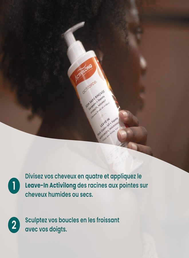 Activilong Actiforce Leave-In - Moisturize, Define, Nourish, and Protect Your Curls - Infused with In Black Castor Oil and Sapote - Strength and Vitality for Your Hair Without Greasy Residue - 240 ml. - Image 5