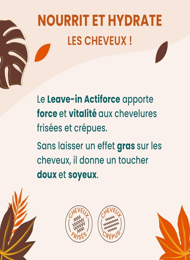 Activilong Actiforce Leave-In - Moisturize, Define, Nourish, and Protect Your Curls - Infused with In Black Castor Oil and Sapote - Strength and Vitality for Your Hair Without Greasy Residue - 240 ml. - Image 3