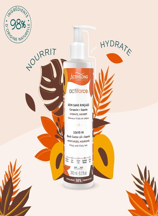 Activilong Actiforce Leave-In - Moisturize, Define, Nourish, and Protect Your Curls - Infused with In Black Castor Oil and Sapote - Strength and Vitality for Your Hair Without Greasy Residue - 240 ml. - Image 2