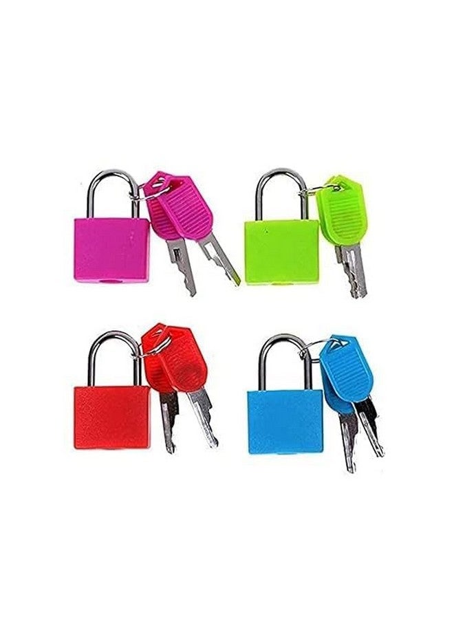 Small Locks,Can Protect Your Baggage Bags,Hand Bags,Suitcases to securing Lock Keys Multicolor Set of 2 Pieces 