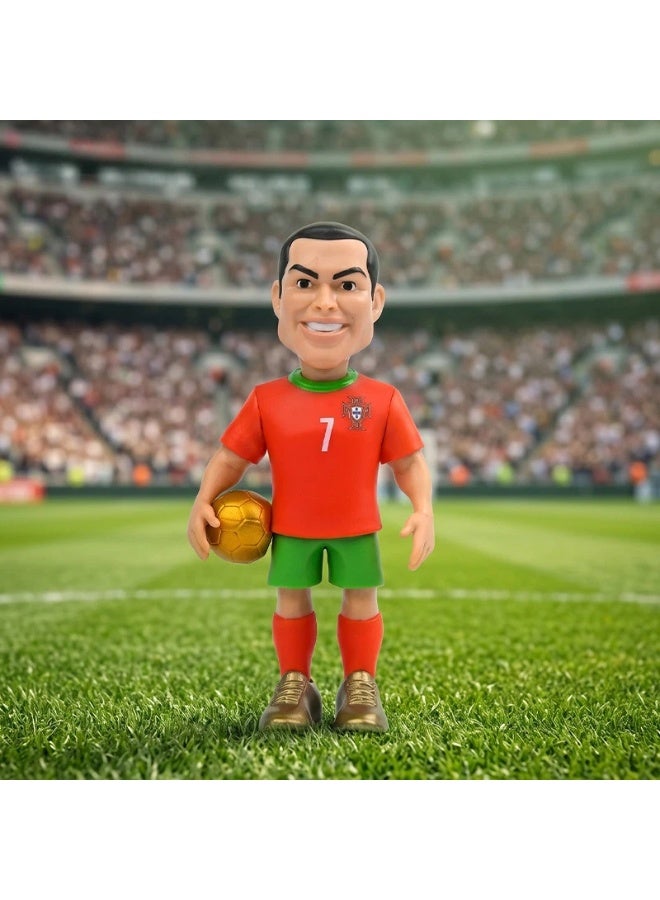 كأس العالم البرتغال المنتخب الوطني الشكل ، رقم 7 رونالدو بولي كلوريد الفينيل تحصيل كرة القدم ستار تمثال مروحة مكتب هدية مزخرفة