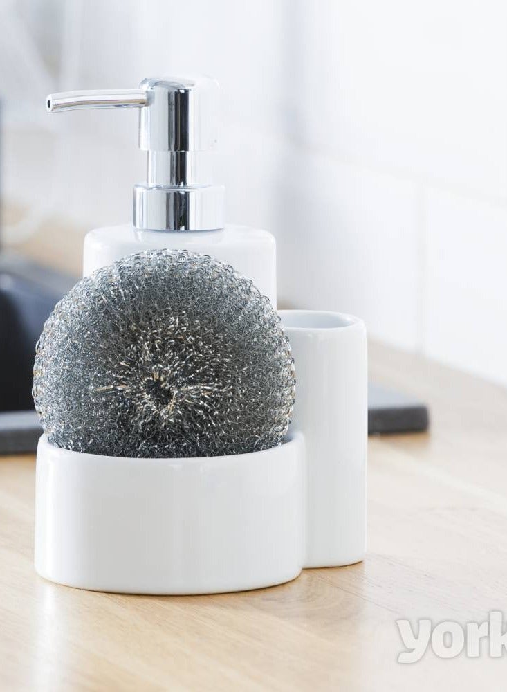 YORK Scrubber Steel Spiral Dish Washer, Kitchen Metal Scrubber - Image 4