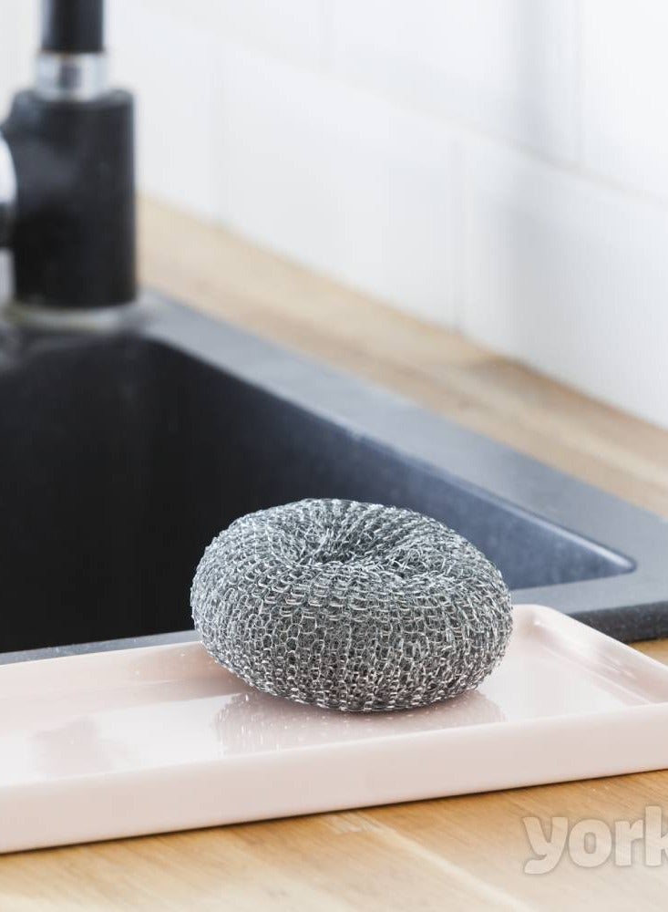 YORK Scrubber Steel Spiral Dish Washer, Kitchen Metal Scrubber - Image 3