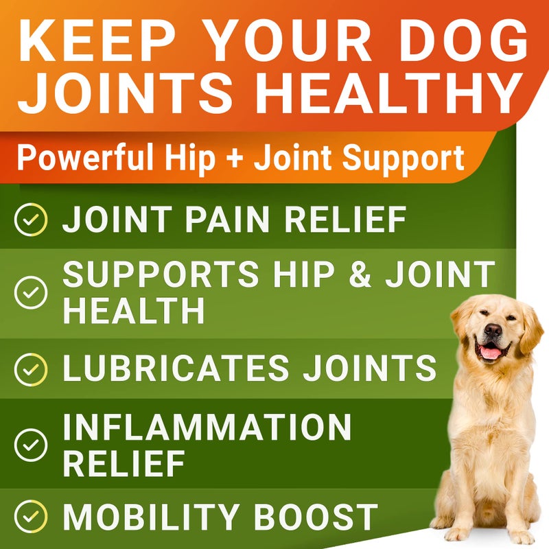 STRELLALAB Glucosamine Treats for Dogs - Joint Supplement w/Omega-3 Fish Oil - Chondroitin, MSM - Advanced Mobility Chews - Joint Pain Relief - Hip & Joint Care - Bacon Flavor - 240 Ct - Made in USA - Image 2