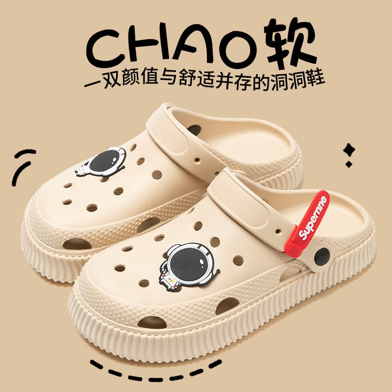 Croc Shoes For Girls, Outer Wear For Couples, Baotou Slippers, Women'S Sandals, Women'S Home Shoes, Women'S Sandals, Men'S Clogs, Men'S Clogs - Image 3
