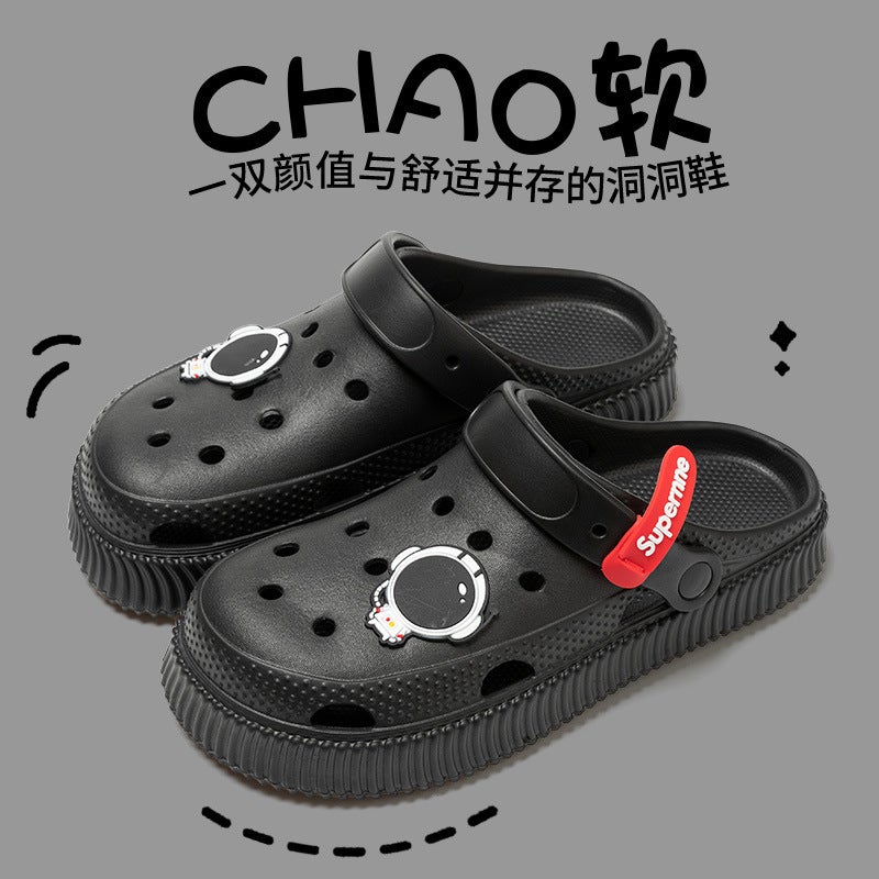 Croc Shoes For Girls, Outer Wear For Couples, Baotou Slippers, Women'S Sandals, Women'S Home Shoes, Women'S Sandals, Men'S Clogs, Men'S Clogs - Image 2