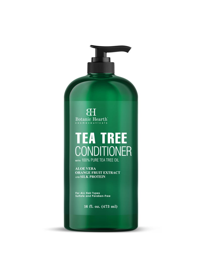 Botanic Hearth Botanic Hearth Tea Tree Conditioner | For All Hair Types | Fights Dandruff & Dry Scalp | With Vitamin C, Peppermint Oil, Rosemary Oil & Lavender Oil | Sulphate & Paraben Free | 16 fl oz 