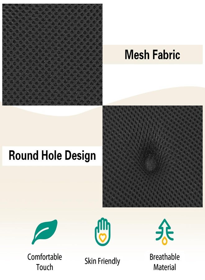 baibu Bar Stool Cushions, Super Breathable Round Bar Stool Covers Seat Cushion Round with Elastic Black 13" - One Cushion Only - Image 5