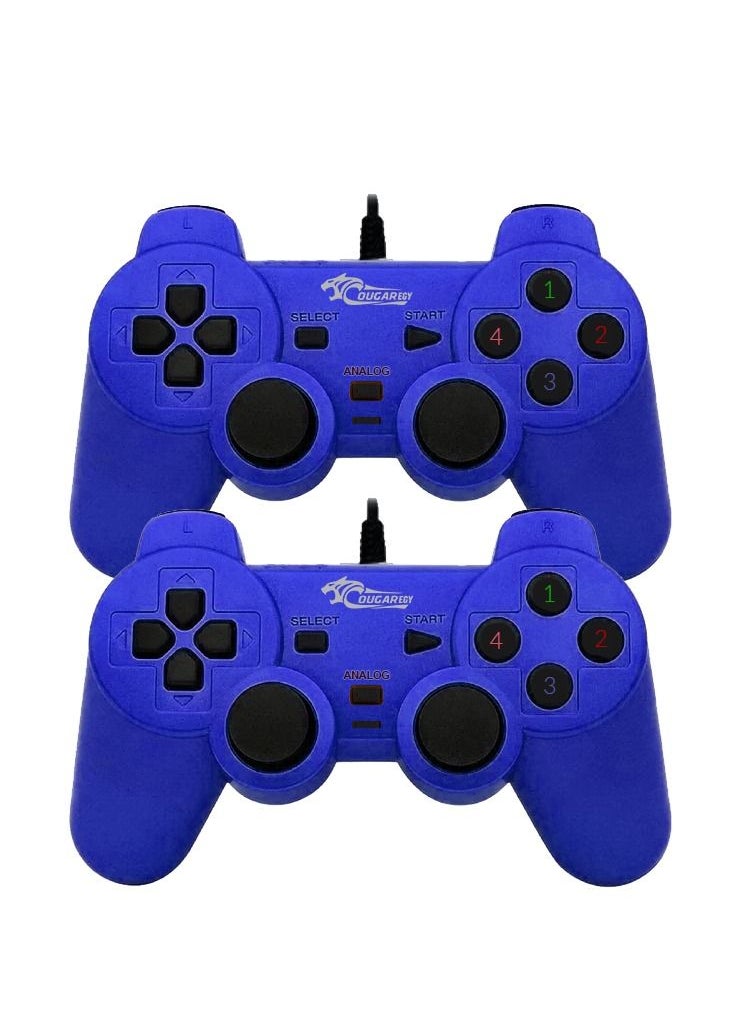 Cougar joystick controller for pc 2 pcs 2082 -blue 