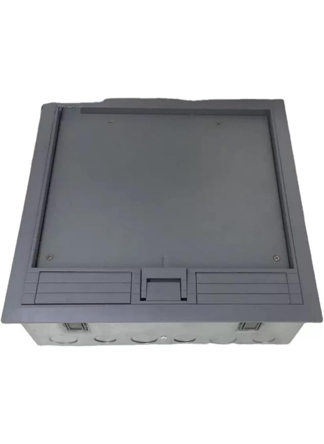 melfi Melfi Cable Management System  Sleek 3-Compartment Raised Floor Outlet Box With Customizable Power And Data Connectors For Offices, Hotels, And Conference Rooms  - Image 1