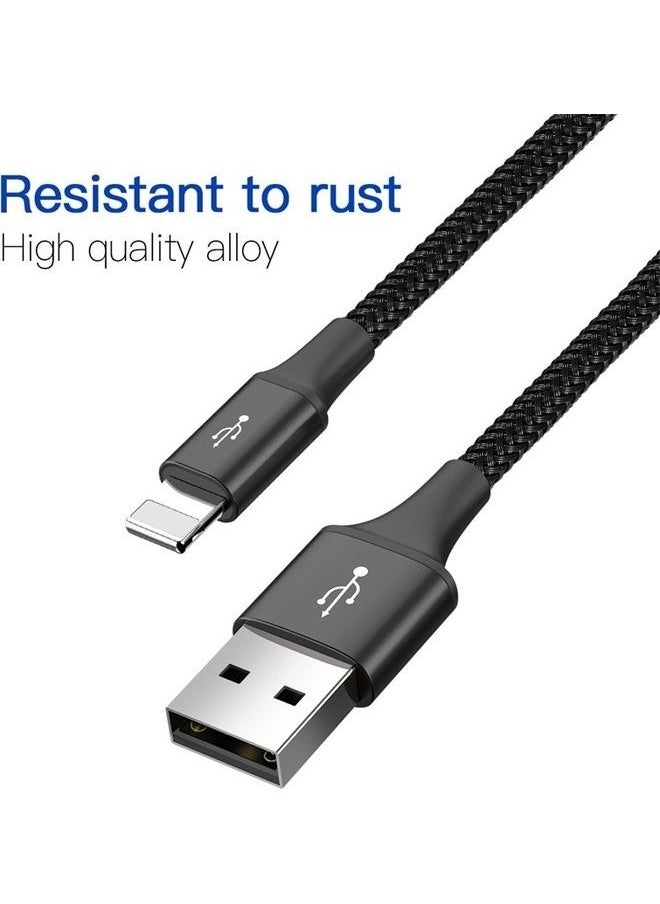 Generic - 4-in-1 Nylon Braided Multi Fast Charging Cord Multiple Charger Cable Dual Type-C, Lightning, Micro USB For iPhones, Tablets, Samsung Galaxy, PS And More Multicolour (2-Type-C Series) Multicolour - Image 1