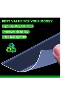 TYCOM Silicone Seal Strip and Weather Stripping with Self Adhesive for Bottom of Doors Door Draft Stopper 3M Weather Stripping Door Bottom Gap Replacement Strip Roll Soundproof 35MM.  - Image 5