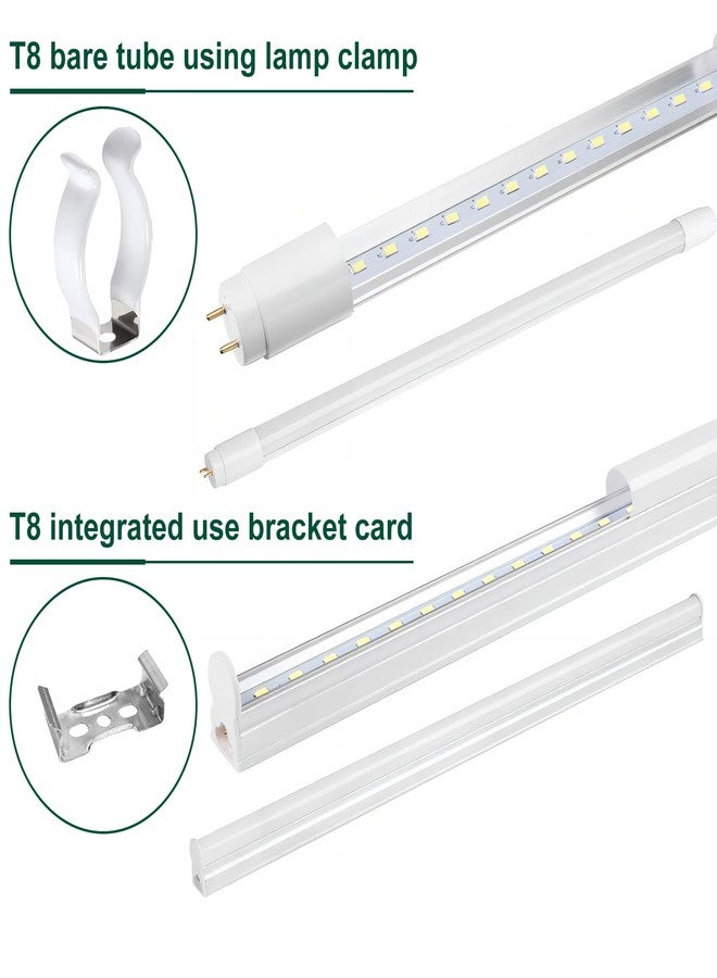 Othmro T8 Lamp Clamps Bracket Hanger for LED Light Tube, LED Fluorescent Tube Light Fixture, with Screws, T8 U-Lamp Clamps Holder Bracket for LED Light Bulbs, Nickel-plated Manganese Steel, Pack of 24 - Image 4