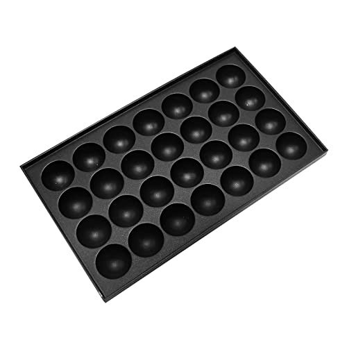 Anxingo Takoyaki Pan - 28 Hole Takoyaki Maker Baking Pan 1.5" Half Sphere Takoyaki Maker for Baking Cooking,Aluminium - Image 1