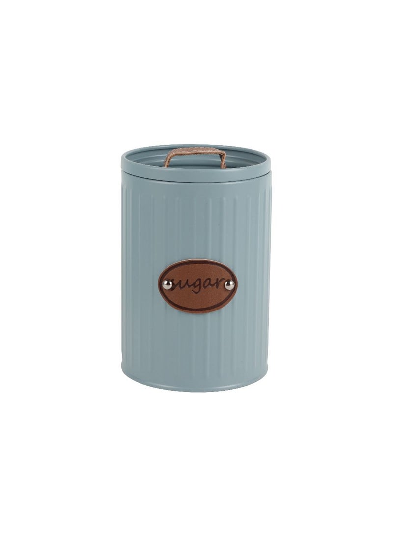 DANUBE HOME Astra 3-Piece Metal Storage Jar Set with Leather Handle and Name Plate – Durable Kitchen Containers, Airtight Metal Jars for Pantry, Spice, Coffee Storage, Stylish Organization -1100ml - Image 4