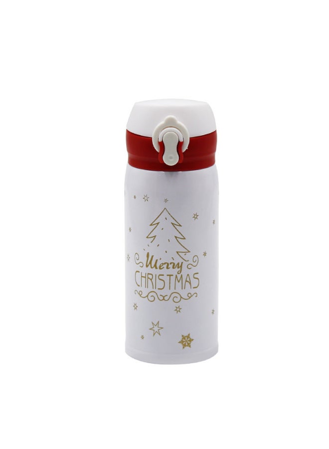 Creative 304 Stainless Steel Vacuum Thermos Cup High Color Value Gradient Bounce Cover Water Cup Portable Car Straight Cup