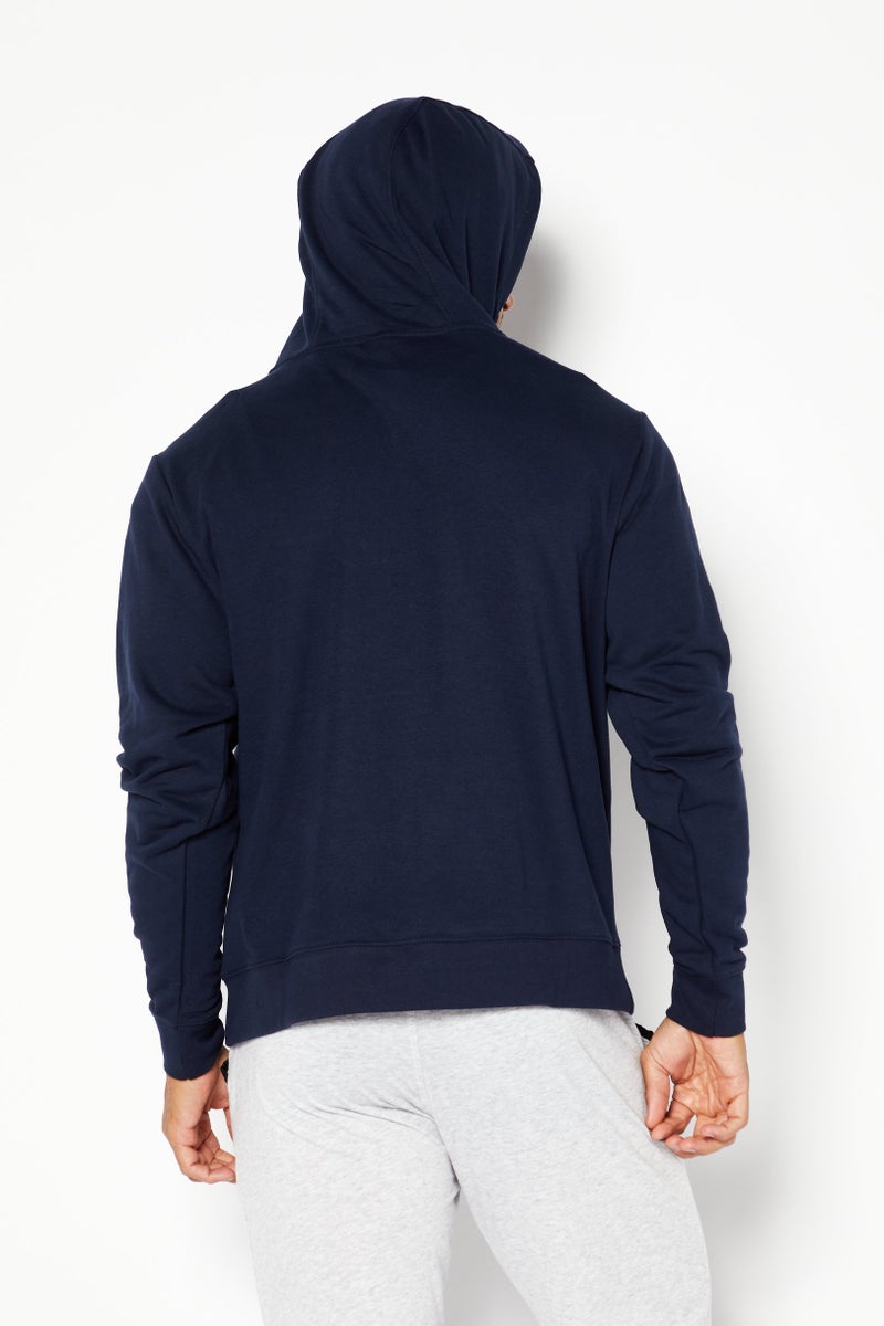 DKNY Sport هودي خارجي للرجال بحزام لياقة بدنية وشعار رياضي، Navy - Image 4