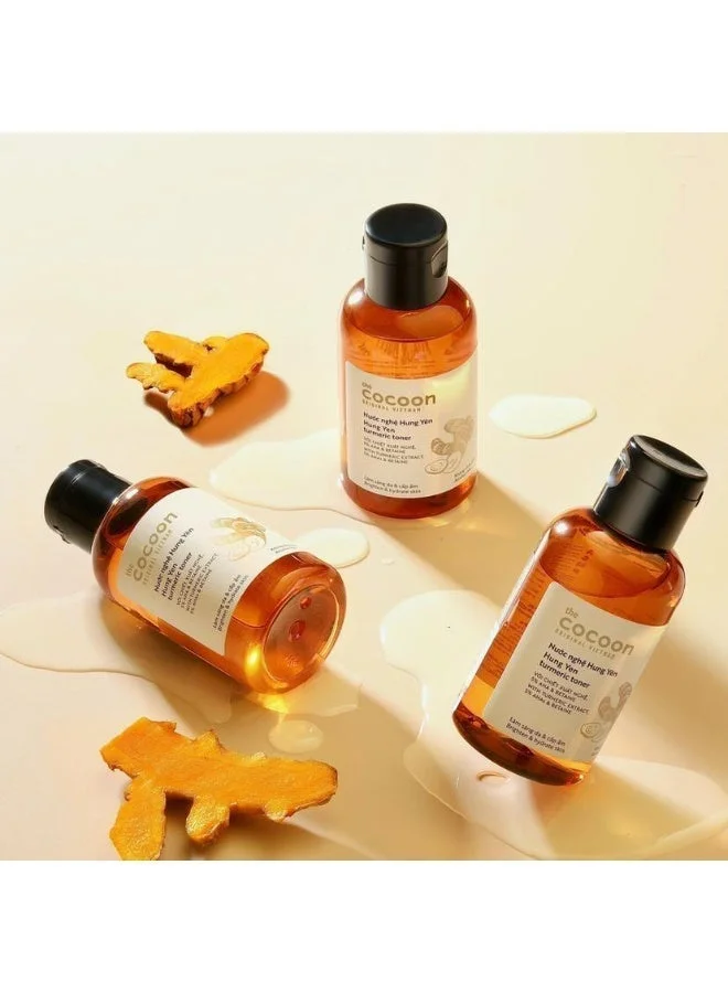 The Cocoon Original Vietnam 140ml The Cocoon Hung Yen Turmeric Toner, 5% AHA Brightening Facial Toner, Alcohol Free Hydrating Skin Exfoliator, Betaine Dark Spot Corrector, Vegan Skincare, Acne Scar Treatment, Glowing Face Care  | Best Price UAE