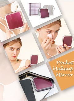 SNOWFLAKES SNOWFLAKES Magnifying Compact Travel Mirror -1x/10x Pocket Mini Small Purses Mirror  (Purple)  - Image 3