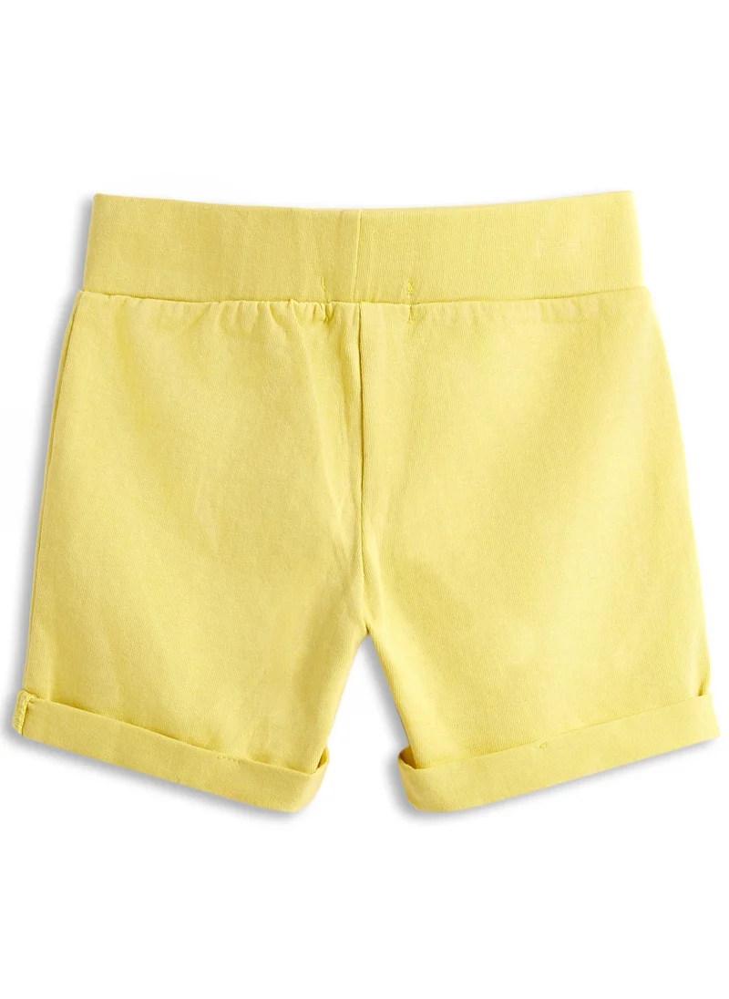 Dirkje Dirkje Boys Set - Stripes T-shirt with cute animals Embroidered & Shorts