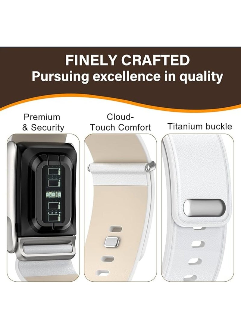 TEMPO Leather Band Compatible with WHOOP 5.0 One & Peak Wearable Health | Breathable, Durable & Secure Fit Strap and Adjustable Wristband Replacement Strap with U Shaped Connector Easy to Use and Perfect for Every Occasion | NOT for Gen 4 - Image 3