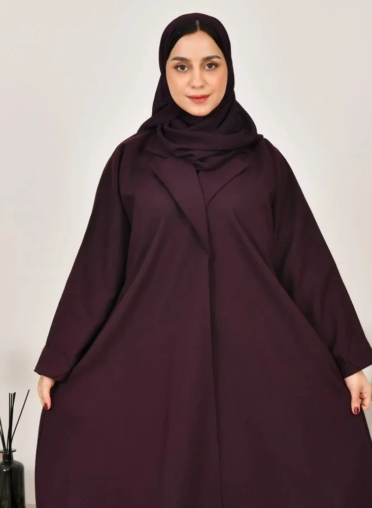 lamha abaya Practical purple wrap blazer