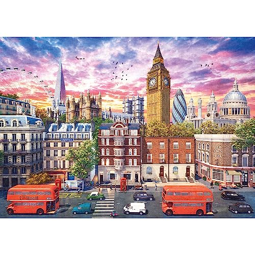 Trefl Walking Around London 4000 Piece Jigsaw Puzzle Red 54x38 Print DIY Great Britain England Creative Fun Classic Puzzle for Adults and Children from 14 Years Old - Image 5