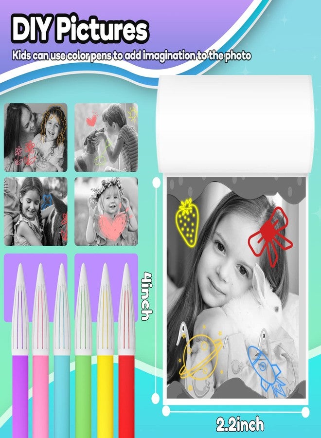 ESOXOFFORE Printer Paper,6 Rolls for Kids Instant Print Camera,HD Printing Thermal Print Paper (6 Rolls) - Image 4