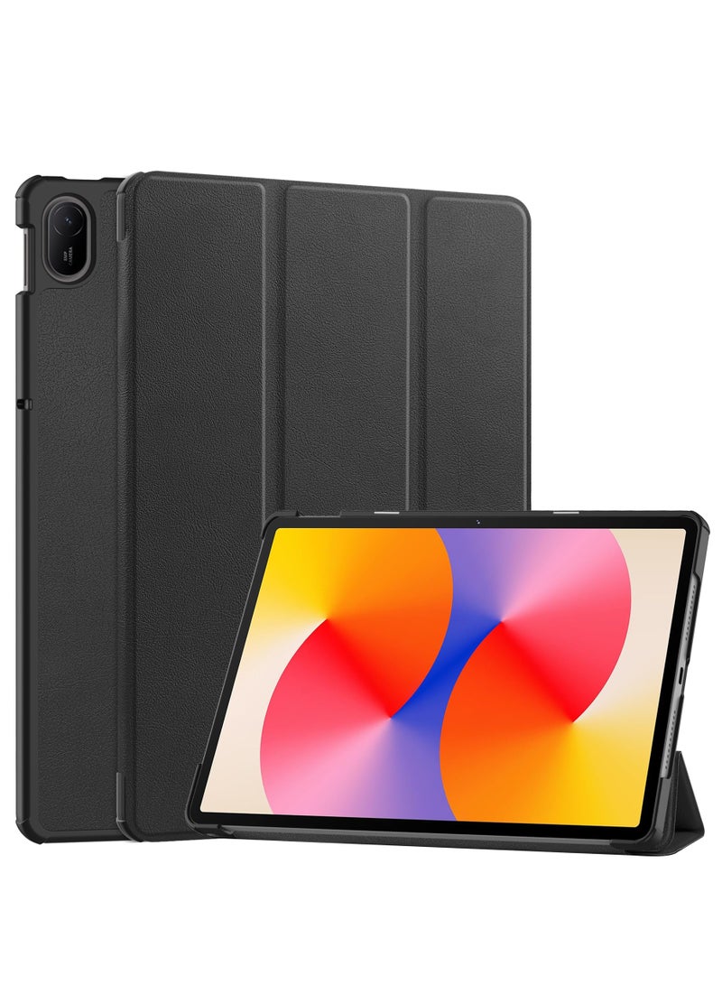 Case For Huawei MatePad SE 11" 2024 Multi-Viewing Angles All New PU Leather Smart Cover with Auto Sleep Wake Feature Slim Flip Shell Case for Huawei MatePad SE 11 (Black) - Image 1