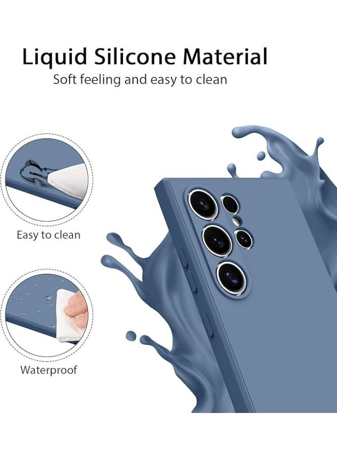 Lynacz Original Soft Silicone Cases for Samsung Galaxy S25 Ultra 5G,[Military Grade Drop Protection] [Anti-Scratch Microfiber Lining] Shockproof Slim Cover for Samsung Galaxy S25 Ultra (Lavender Grey) - Image 3