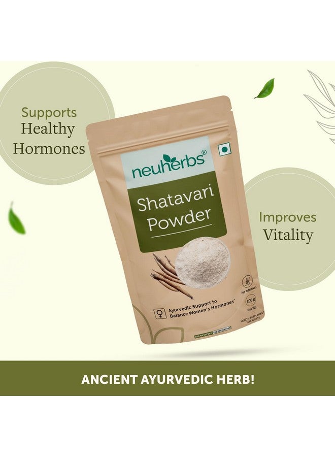 Neuherbs Shatavari Powder | Ayurvedic Support To Balance Women's Hormones | Herbal Supplement | Good For Healthy Digestion & Reproductive System - 100g - Image 3