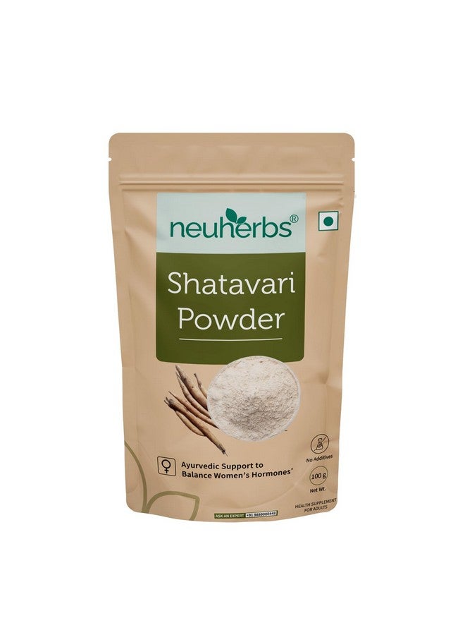Neuherbs Shatavari Powder | Ayurvedic Support To Balance Women's Hormones | Herbal Supplement | Good For Healthy Digestion & Reproductive System - 100g - Image 1