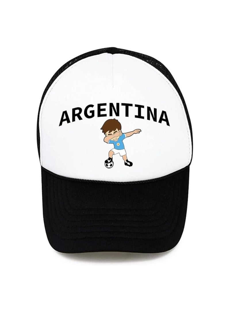 Argentina Sports Cap With Adjustment Plastic Snap Closure For Men And Women - Image 1