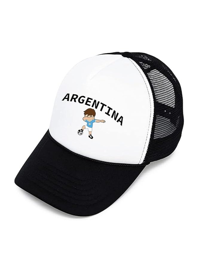 Argentina Sports Cap With Adjustment Plastic Snap Closure For Men And Women - Image 2