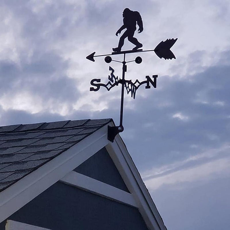 طقس فولاذ مقاوم للصدأ كلاسيكي لقياس اتجاه الرياح في الحديقة والسطح، لون 3 - Image 4