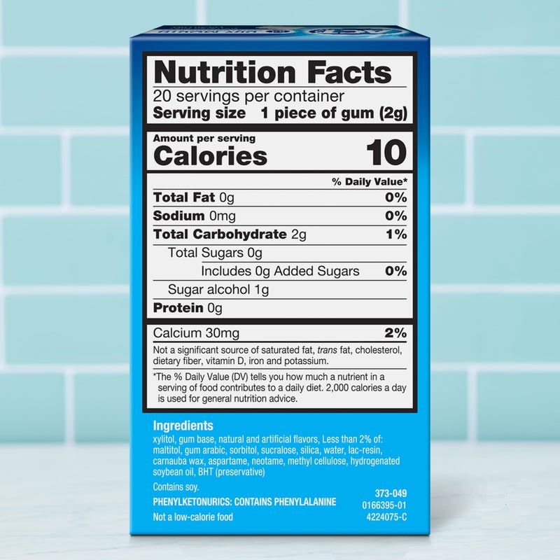 ACT Dry Mouth Moisturizing Gum, 20 Pieces, With Xylitol, Sugar Free Soothing Mint - Image 2