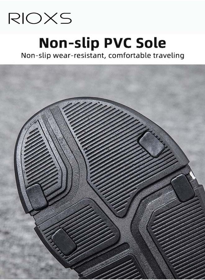 RIOXS Flat Sandals For Men, Casual Open Toe Sandal, Men's Breathable Non-Slip Beach Sandals, Mens Sport Sandals With Back-Strap, Outdoor Sandals For Men, Non-slip Lightweight Walking Hiking Sandals, Flat Sandals Shoes  - Image 5