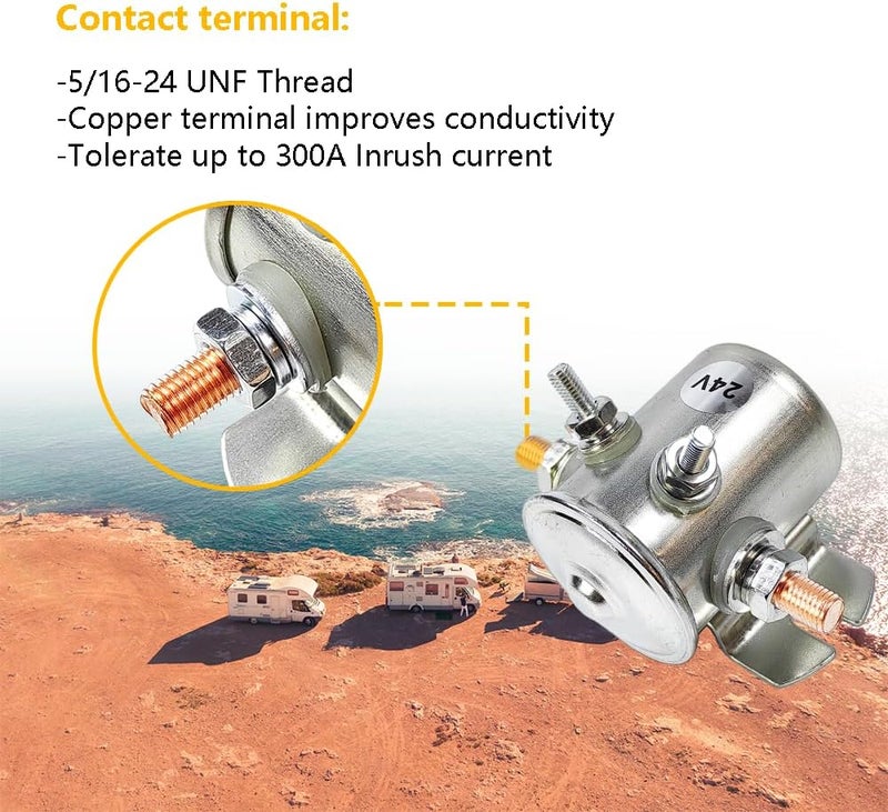 LLNSEAUTO 24V Continuous Duty Solenoid Relay - Image 4