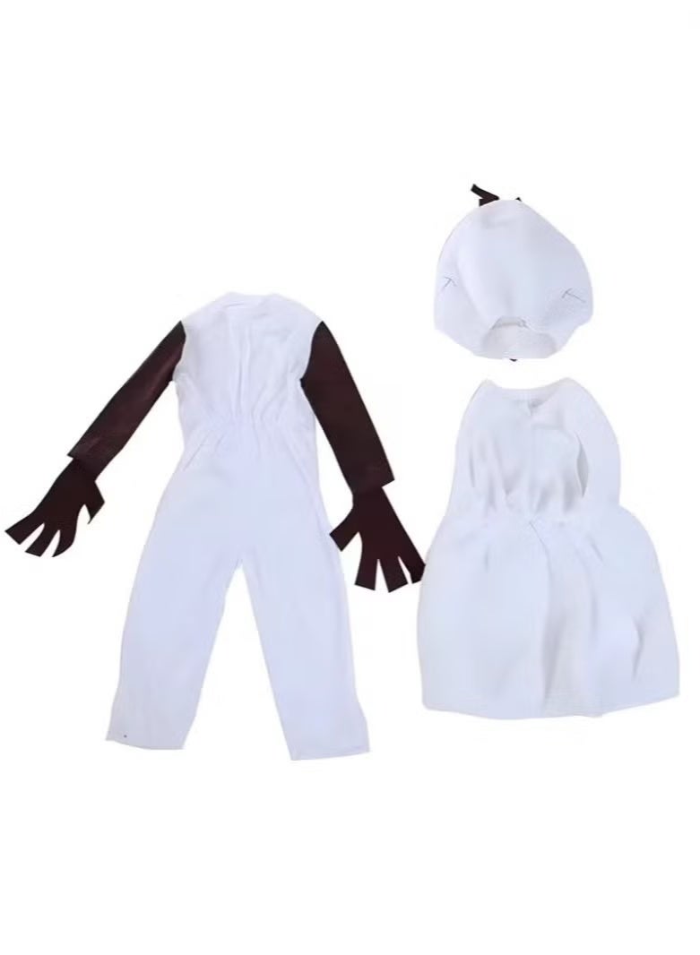 JAYATO M-sized Frozen Olaf Kid's Costume for Cosp,Kids Snowman Costume Outfit with Hood – Winter Cartoon Character Fancy Dress for Boys & Girls Party Halloween Christmas Costume - Image 4