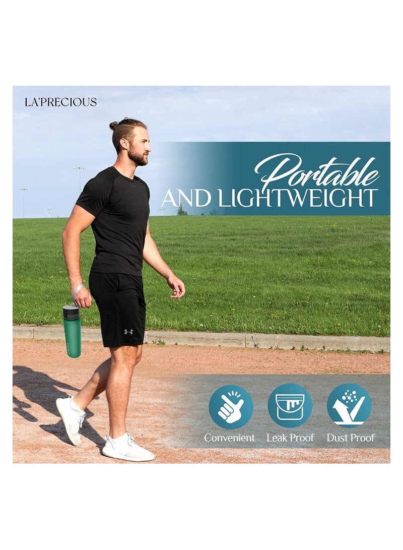 LA' PRECIOUS 1L Water Bottle for Adults and Kids - USA Tritan Material Non-Toxic BPA Free - Fast Flow - Flip Top Leak Proof Lid and One Click Open - Image 5