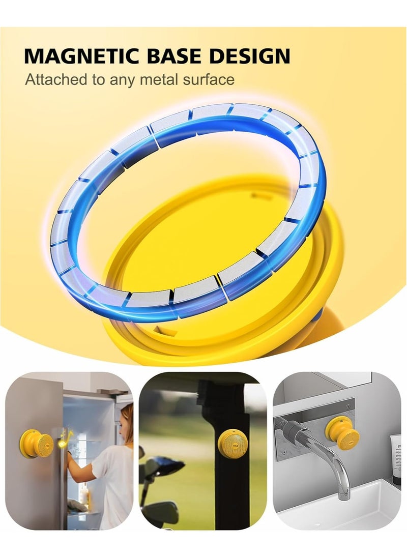 EWA مكبر صوت بلوتوث لاسلكي محمول صغير EWA A117 مع قاعدة مغناطيسية، صوت قوي، سهل التثبيت على السطح المعدني، [متوافق مع ماغسيف، آيفون] - Image 3