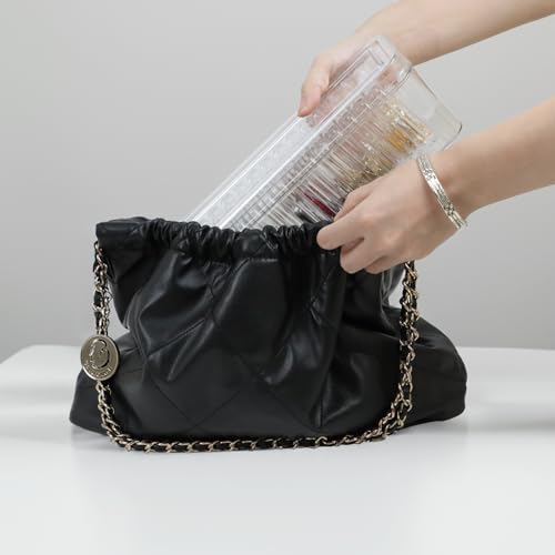 ZEXALOR Clear Travel Jewelry Organizer Box, Rectangular Plastic Storage Container with 15 Sturdy Portable Small Cases for Organizing Beads, Crafts, Earrings, Rings, Necklaces, Small Parts in Drawer - Image 3