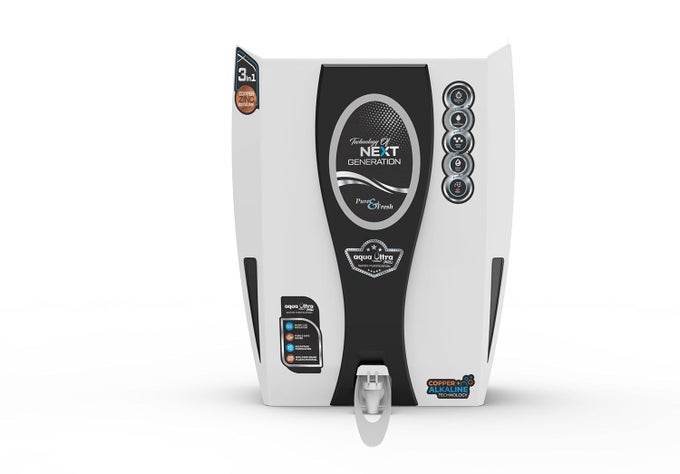 AQUA ULTRA COPPER RO WATER PURIFIER FOR HOME ALKALINE WITH UV UFTDS CONTROLLER ALKALINE FULLY AUTOMATIC 13LITER SUITABLE FOR MUNICIPAL CORPORATION BOREWELL TANKER WATER