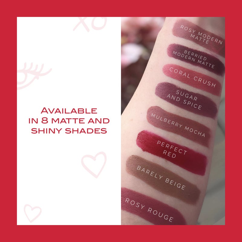 MIRABELLA - Sealed with a Kiss Smudge Proof Lipstick, Long-Lasting No-Bleed Lip Makeup, Hydrating Lip Color with Vegan Lanolin & Vitamin E, Perfect Red - Image 5