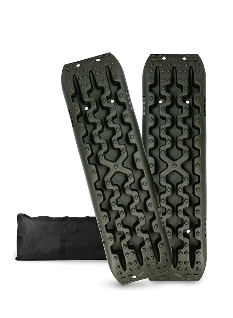 رويال بولار مسارات جر استرداد 10 طن لطين الطرق الوعرة والرمال والإطارات الثلجية ومسار جر المركبات وحصائر الجر (أسود) - Image 1