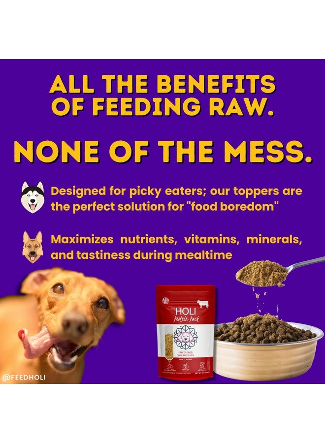 هولي طعام الكلاب من هولي، دجاج مجفف بالتجميد - مكون واحد، صدر دجاج خالي من الدهون، مناسب للبشر - مُحسِّن نكهة طعام الكلاب للكلاب الانتقائية - طبيعي 100% - 1.75 أونصة - Image 3