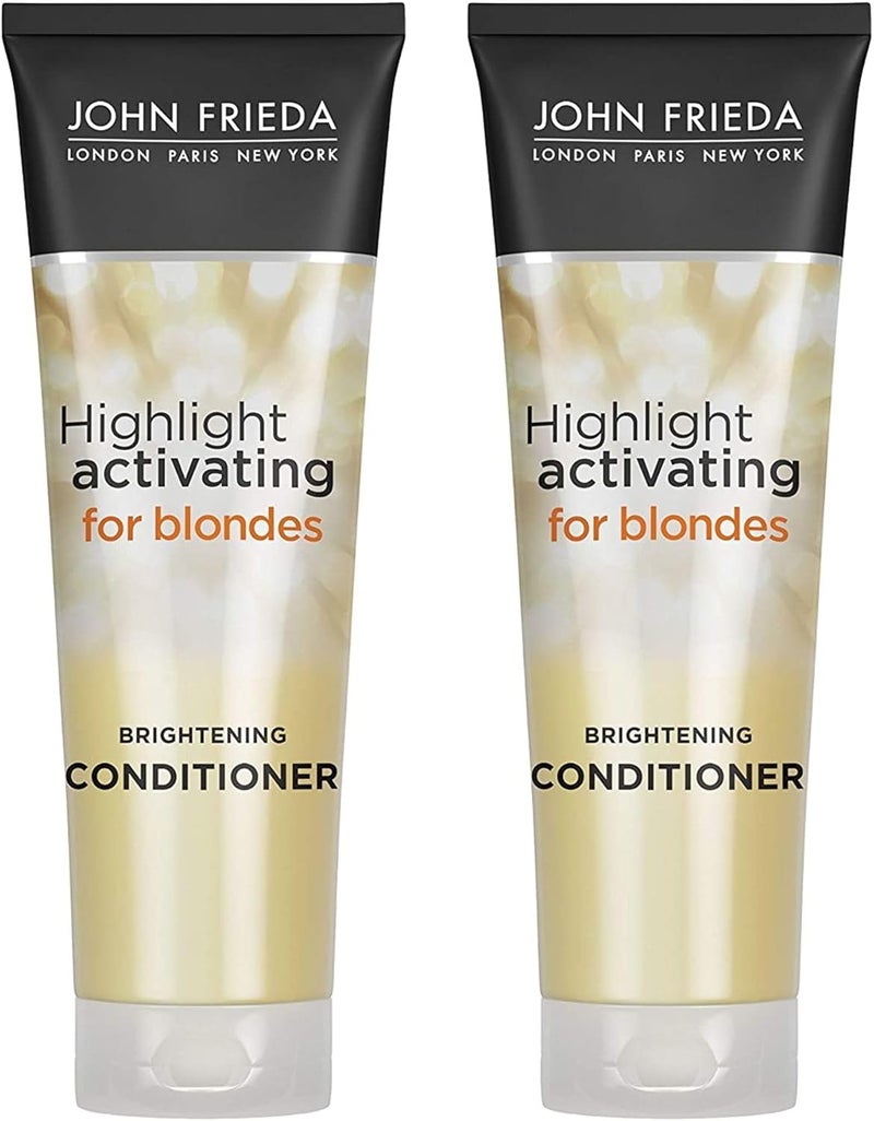 John Frieda Sheer Blonde Highlight Activating Brightening Conditioner for Lighter Blondes, 8.45 Ounce (Pack of 2) - Image 1