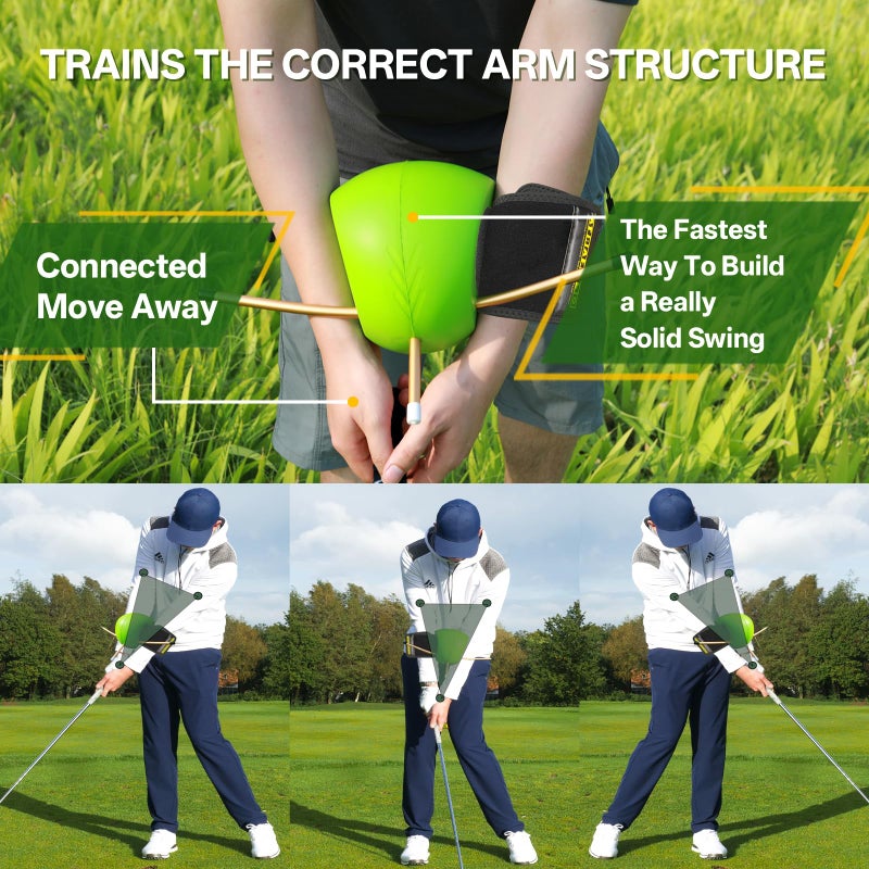 The Connector Golf Training Aid in Improving Hand Positioning, Smart Ball Golf Training Aid for Posture Correction Practice. Golf Swing Trainers are Suitable for Golfers at All Levels, (with Velcro) - Image 3