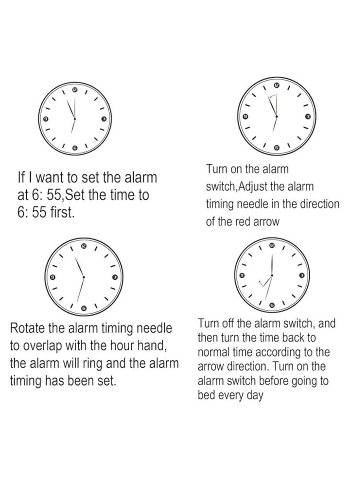 Generic - Twin Bell Alarm Clock, Loud Alarm Clock with Backlight, Silent Clock for Bedroom Home or Office, Great for Heavy Sleepers - Image 1